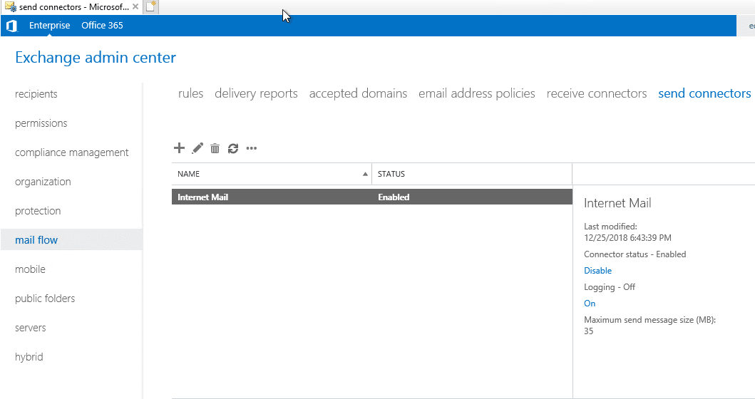 exchange 2019 send on behalf powershell