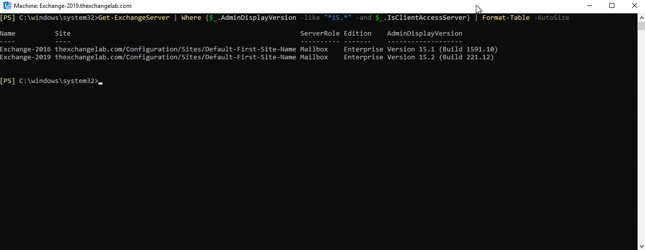 exchange-2019-check-the-admin-display-version-with-powershell