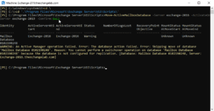 Exchange 2019 - Move mailbox database with the built-in scripts ...