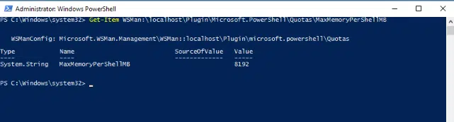 Powershell:- increase the value of maxmemorypershellmb. Powershell:- increase the value of maxmemorypershellmb.