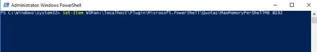 Powershell:- increase the value of maxmemorypershellmb. Powershell:- increase the value of maxmemorypershellmb.