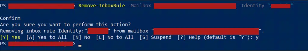 Exchange 2016/2019:- remove a hidden inbox rule Exchange 2016/2019:- remove a hidden inbox rule