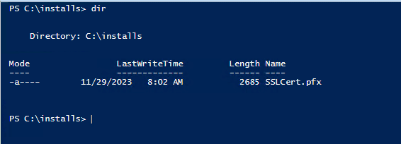 Perform a directory listing with PowerShell