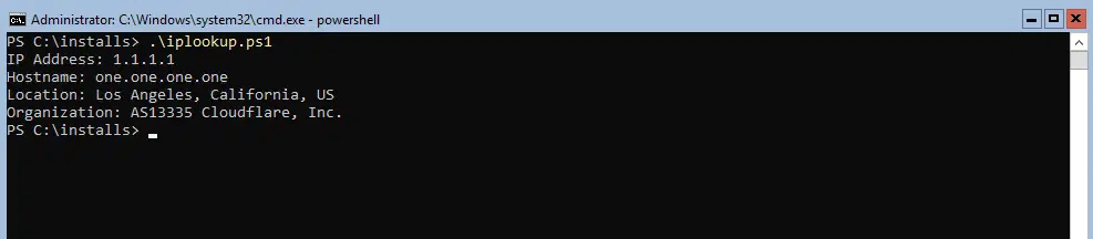 Quickly find out where an IP address is coming from 2 Quickly find out where an ip address is coming from