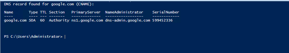 Quickly check dns records with the help of powershell