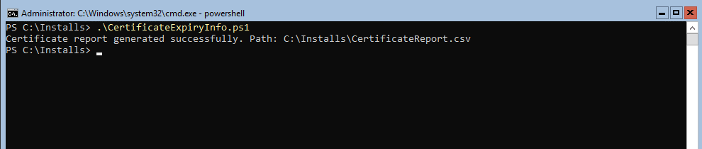 Quickly display all you certificate expiry dates with powershell