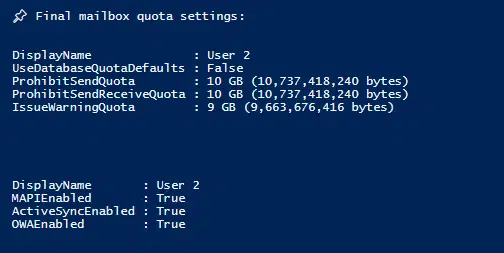 Updating Mailbox Quotas in Exchange 2016 and Exchange 2019 with PowerShell: Excluding Custom Quotas Over 10GB 1 Updating mailbox quotas in exchange 2016 with powershell: excluding custom quotas over 10gb