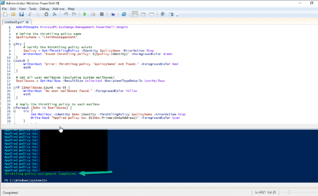 Exchange 2019 :- Assign a new throttling policy to all users 1 Exchange 2019 :- assign a new throttling policy to all users